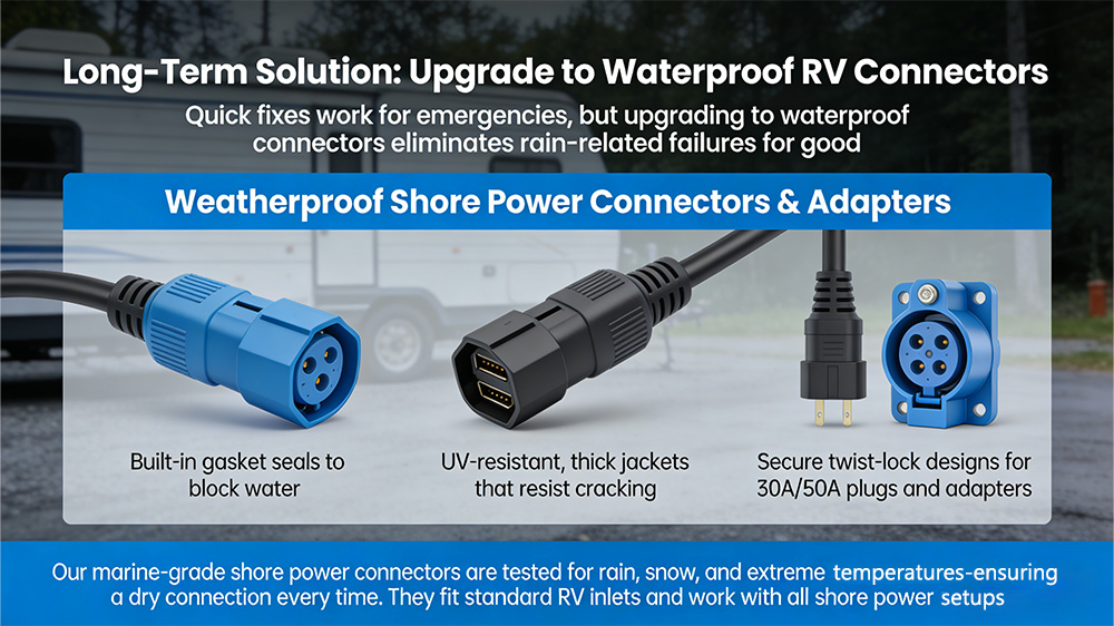 Long-Term Solution: Upgrade to Waterproof RV Connectors