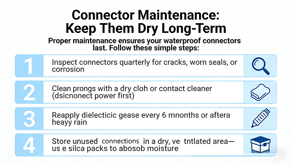 Connector Maintenance: Keep Them Dry Long-Term