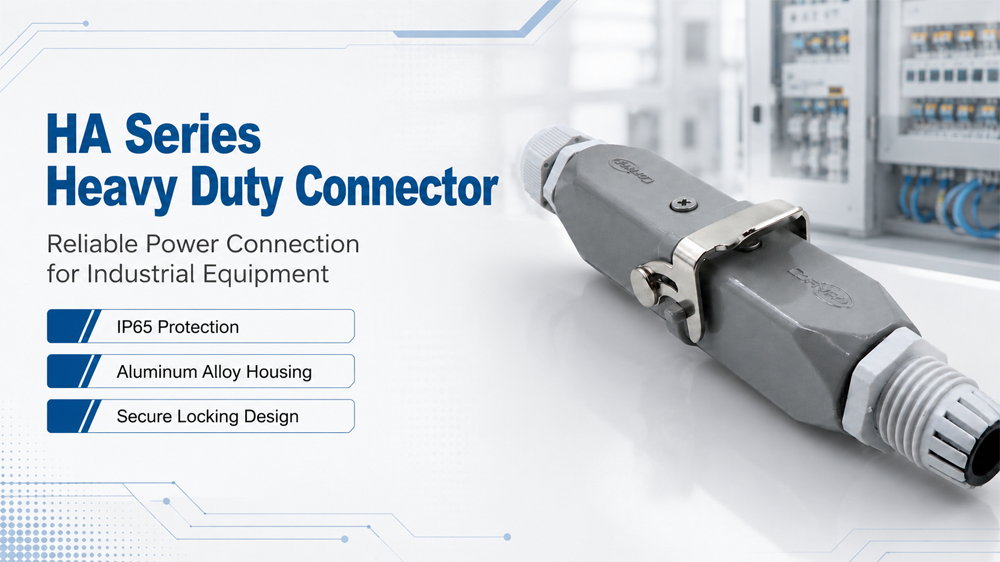 HA Series heavy duty connector for industrial power connection