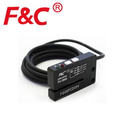 Фотоэлектрические датчики маркировки FC-2600 Вилкообразный датчик подходит для автоматической упаковочной машины, системы этикетировочной машины
