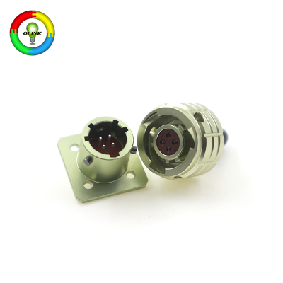 Посеребренные разъемы питания постоянного тока из алюминиевого сплава IP55 (штекер/гнездо) для морских и электрических применений